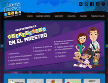 Tablet Screenshot of liderescreativos.com